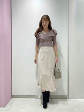 「LIPSERVICE（リップサービス）のアイテム」を使った、suzuさん（レディース・163cm）の秋コーディネート