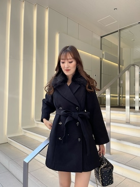 「LIPSERVICE（リップサービス）のアイテム（ジャケット/アウター）」を使った、suzuさん（レディース・163cm）の冬コーディネート