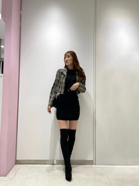 「LIPSERVICE（リップサービス）のアイテム（ジャケット/アウター）」を使った、suzuさん（レディース・163cm）の秋コーディネート