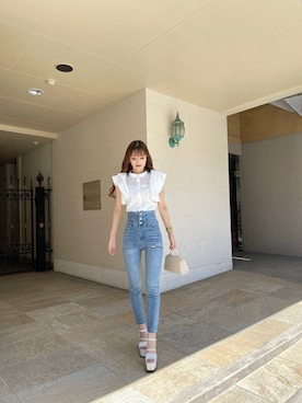 「LIPSERVICE（リップサービス）のアイテム（トップス）」を使った、suzuさん（レディース・163cm）の春コーディネート