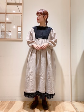 「配色」｜「アイテム（その他）」を使った、やしきさん（レディース・163cm）の秋コーディネート