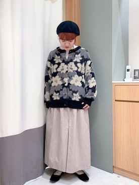 「Samansa Mos2（サマンサ モスモス）の襟刺繍シャーリング前後2WAYブラウス（シャツ/ブラウス）」を使った、やしきさん（レディース・164cm）の秋コーディネート