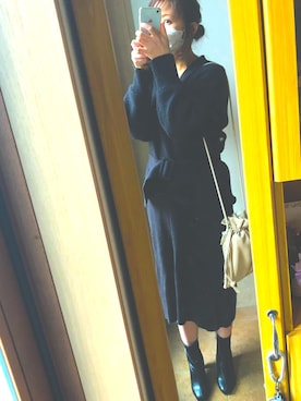 「Marc by Marc Jacobs（マークバイマークジェイコブス）のアイテム（ピアス（両耳用））」を使った、harup1114さん（レディース・160cm）の冬コーディネート