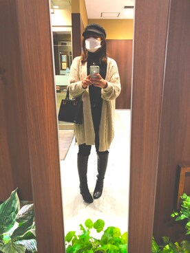 harup1114さん（レディース・160cm）の冬コーディネート