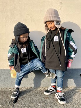 KeeeTさん（キッズ・100cm）の冬コーディネート