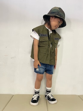 「SANTA CRUZ（サンタクルーズ）のアイテム」を使った、KeeeTさん（キッズ・90cm）の春コーディネート