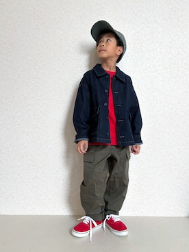 「アイテム（スウェット）」を使った、KeeeTさん（キッズ・120cm）の秋コーディネート