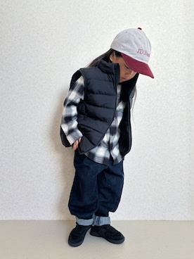 「アイテム（シャツ/ブラウス）」を使った、KeeeTさん（キッズ・120cm）の秋コーディネート