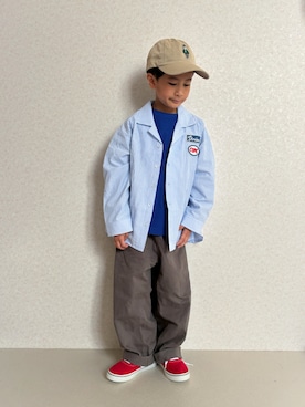 「pairmanon（ペアマノン）のアイテム」を使った、KeeeTさん（キッズ・120cm）の春コーディネート