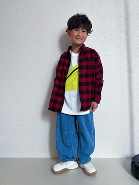 「アイテム（トップス）」を使った、KeeeTさん（キッズ・110cm）の夏コーディネート