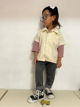 「JUNK STORE（ジャンクストアー）のアイテム」を使った、KeeeTさん（キッズ・90cm）の夏コーディネート