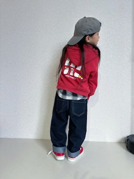 「アイテム（パンツ）」を使った、KeeeTさん（キッズ・120cm）の秋コーディネート