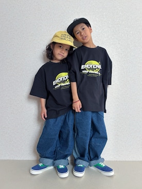 「VANS(バンズ)のアイテム」を使った、KeeeTさん(キッズ・120cm)の春コーディネート