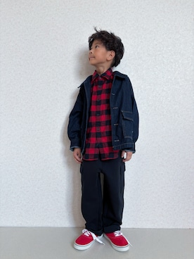 「アイテム（ジャケット/アウター）」を使った、KeeeTさん（キッズ・120cm）の秋コーディネート