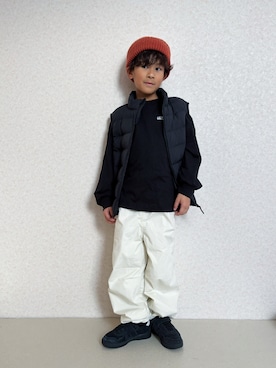 「アイテム（スニーカー）」を使った、KeeeTさん（キッズ・120cm）の秋コーディネート