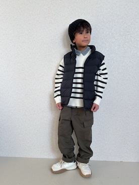 「アイテム（トップス）」を使った、KeeeTさん（キッズ・120cm）の冬コーディネート