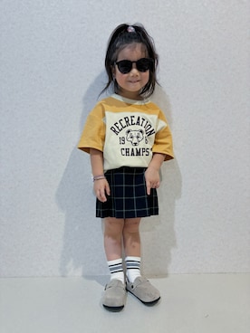 「アイテム（スカート）」を使った、KeeeTさん（キッズ・110cm）の夏コーディネート