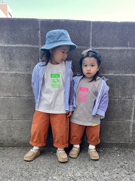 「ZOZOKIDSDAY」｜「アイテム（ブーツ）」を使った、KeeeTさん（キッズ・90cm）の春コーディネート