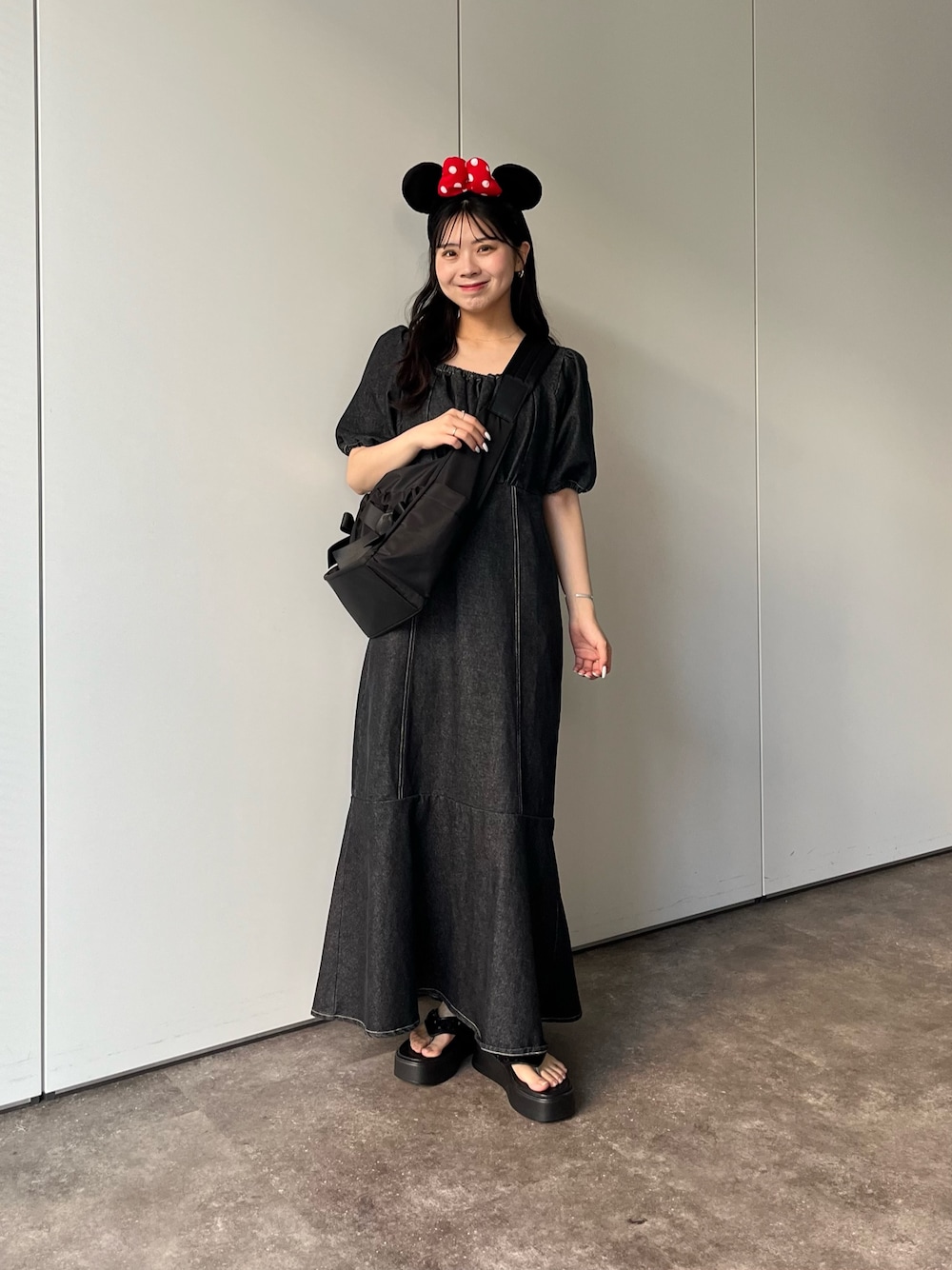 SAPON】撥水リボンナイロンショルダーバッグ SAPON】撥水リボン