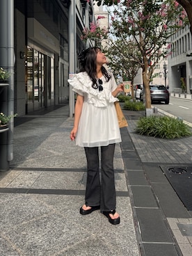 「prose verse（プロズヴェール）のアイテム」を使った、haruさん（骨格ウェーブ・レディース・158cm）の夏コーディネート