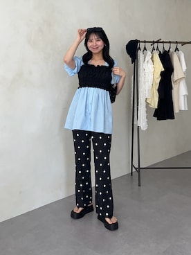 「prose verse（プロズヴェール）のアイテム」を使った、haruさん（骨格ウェーブ・レディース・158cm）の夏コーディネート
