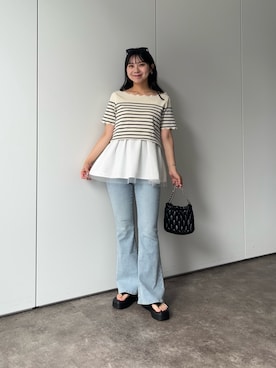 「prose verse（プロズヴェール）のアイテム」を使った、haruさん（骨格ウェーブ・レディース・158cm）の夏コーディネート
