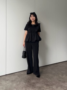 「大人カジュアルコーデ」｜「アイテム（パンプス）」を使った、haruさん（レディース・158cm）の夏コーディネート
