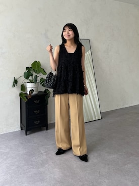 「大人カジュアルコーデ」｜「アイテム（パンプス）」を使った、haruさん（レディース・158cm）の夏コーディネート