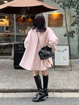 「prose verse（プロズヴェール）のアイテム（その他アウター）」を使った、haruさん（レディース・158cm）の冬コーディネート