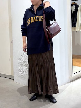 「アイテム（ママ＆ベビー）」を使った、つちさん（レディース・160cm）の秋コーディネート