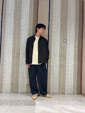 「LACOSTE（ラコステ）のアイテム」を使った、イワサキさん（メンズ・168cm）の春コーディネート