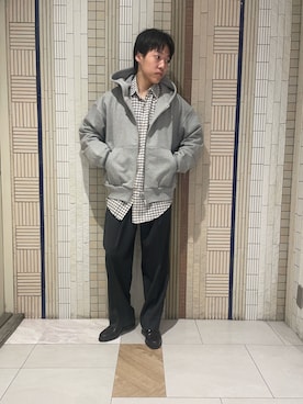 「秋のシャツ着こなし術」｜イワサキさん（メンズ・168cm）の秋コーディネート