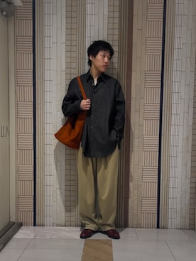 イワサキさん（メンズ・168cm）の秋コーディネート