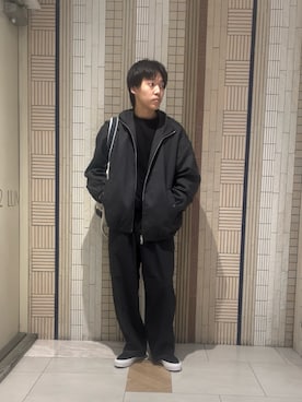 「アイテム（トートバッグ）」を使った、イワサキさん（メンズ・168cm）の秋コーディネート