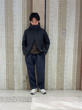 「ASICS（アシックス）のアイテム」を使った、イワサキさん（メンズ・168cm）の春コーディネート