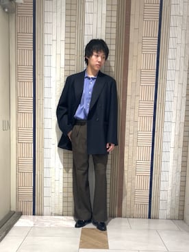 「季節の変わり目羽織コーデ」｜イワサキさん（メンズ・168cm）の秋コーディネート