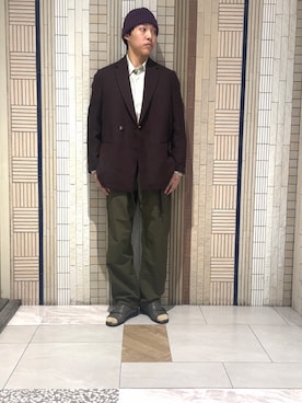 「アイテム（その他アウター）」を使った、イワサキさん（メンズ・168cm・20代）の秋コーディネート
