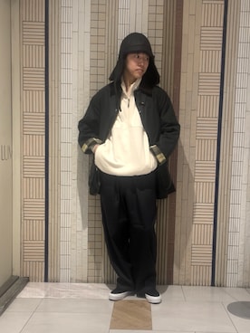 「アイテム（その他トップス）」を使った、イワサキさん（メンズ・168cm）の秋コーディネート