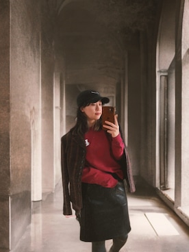 「MACPHEE（マカフィー）のアイテム」を使った、気分屋ファッションさん（レディース・152cm）の春コーディネート