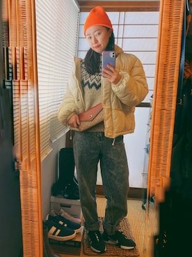 「Louches（ルーシュ）のアイテム」を使った、気分屋ファッションさん（レディース・152cm）の冬コーディネート