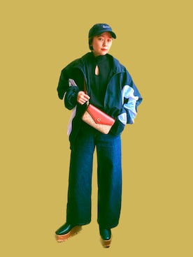 「COACH」｜「アイテム（ブルゾン）」を使った、NAOさん（レディース・152cm）の春コーディネート