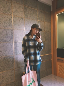 「UNIQLO（ユニクロ）のアイテム（キャップ）」を使った、気分屋ファッションさん（レディース・152cm）の秋コーディネート