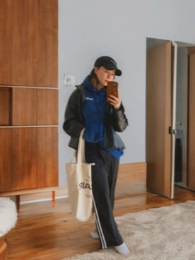 「NIKE（ナイキ）のアイテム（帽子）」を使った、気分屋ファッションさん（レディース・152cm）の冬コーディネート