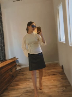 「MACPHEE（マカフィー）のアイテム」を使った、気分屋ファッションさん（レディース・152cm）の春コーディネート