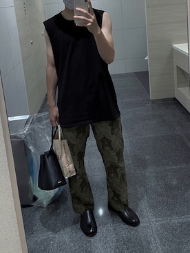 「アイテム（スリッポン）」を使った、がくとさん（メンズ・171cm・10代）の夏コーディネート
