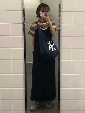 「INFIELDER DESIGN（インフィールダーデザイン）のアイテム」を使った、kopepiさん（レディース・174cm）の夏コーディネート