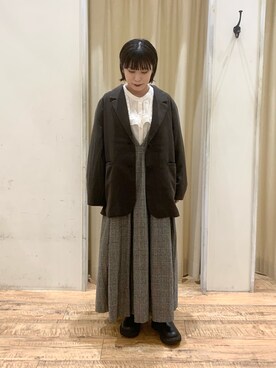 「Samansa Mos2（サマンサ モスモス）のアイテム（ジャケット/アウター）」を使った、れーさんさん（レディース・150cm）の秋コーディネート