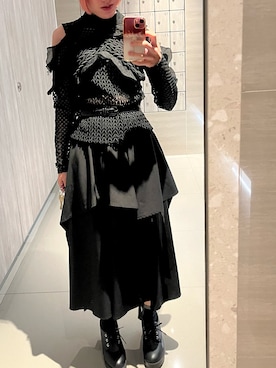 「self-portrait（セルフポートレート）のアイテム」を使った、クズスタルさん（レディース・155cm）の夏コーディネート