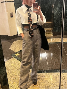 「Ted Baker（テッドベーカー）のアイテム」を使った、クズスタルさん（レディース・155cm）の秋コーディネート