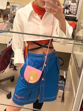 「MSGM（エムエスジーエム）のアイテム」を使った、クズスタルさん（レディース・155cm）の夏コーディネート